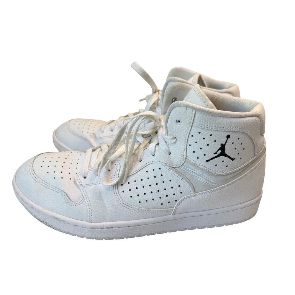 Jordan Access Mid White Black AR3762-100 Mens Size 14 Basketball Shoes Sneakers